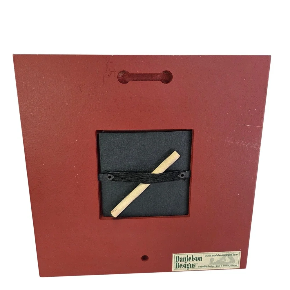 Danielson Designs Square Picture Frame Christmas Decor Red Ageworn Table Wall